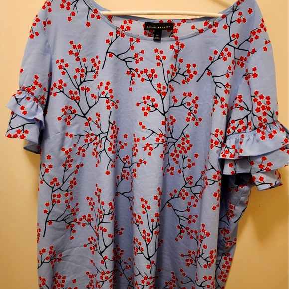 Flutter sleeve top - Picture 1 of 2